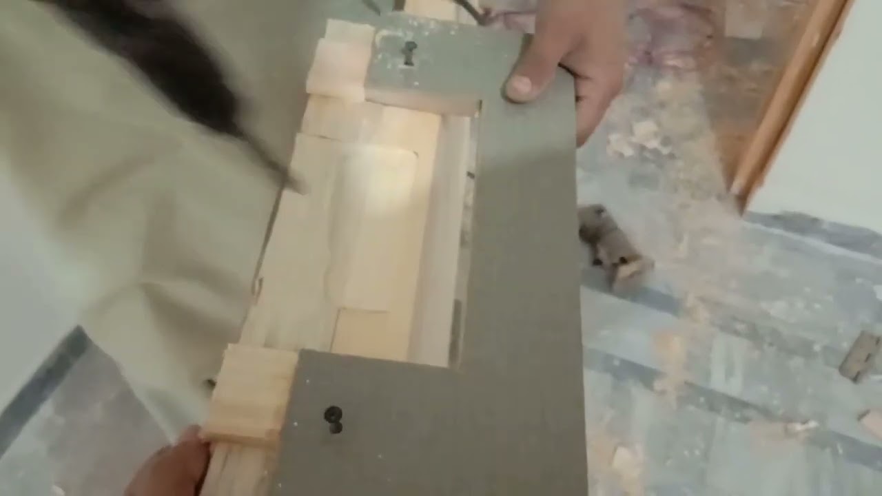How to installation wood door Hinges with router bit simple Jig.
