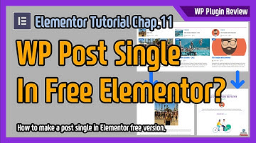 WordPress post single with Elementor - How to make single post in your website.