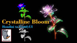 Crystalline Bloom with Houdini and ComfyUI