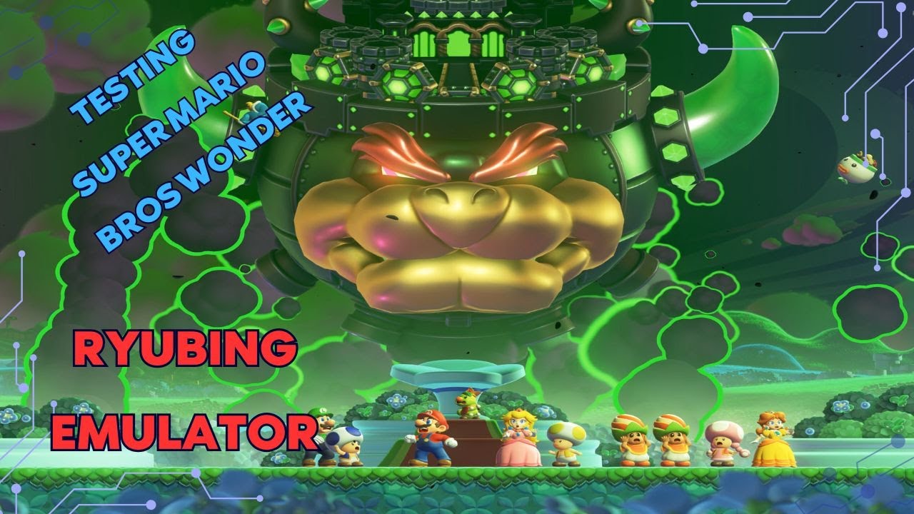 testing super mario bros wonder on Ryubing switch 1 emulator 4K
