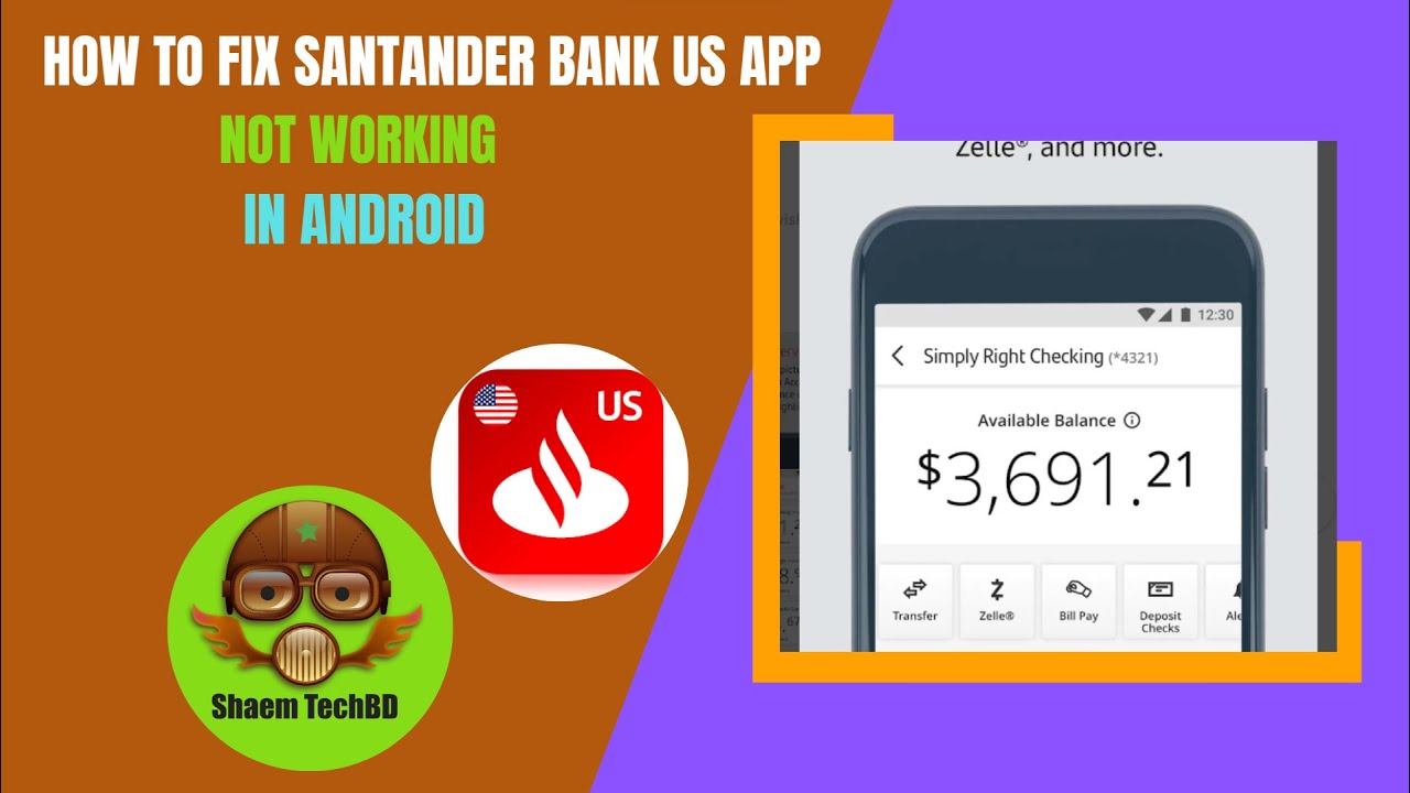 How to Fix Santander Bank Us App Not Working in Android After New Updates