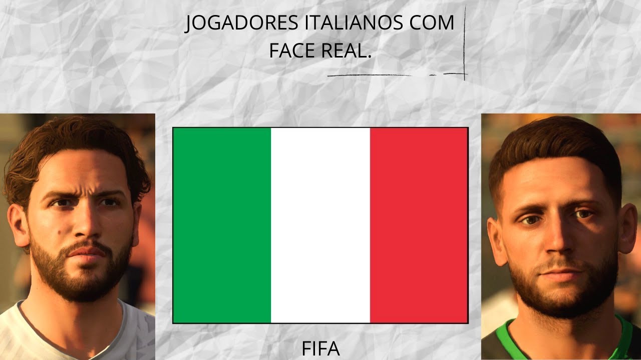 FIFA 23 - JOGADORES ITALIANOS COM FACE REAL PARA SEU MODO CARREIRA  REALISTA! 🇮🇹 