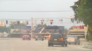 CITX BLUEBIRD SD70M-2 Leads FEC Freight Train In 2014, Tri Rail F40PHL-2s & More At Pompano 5-16-14
