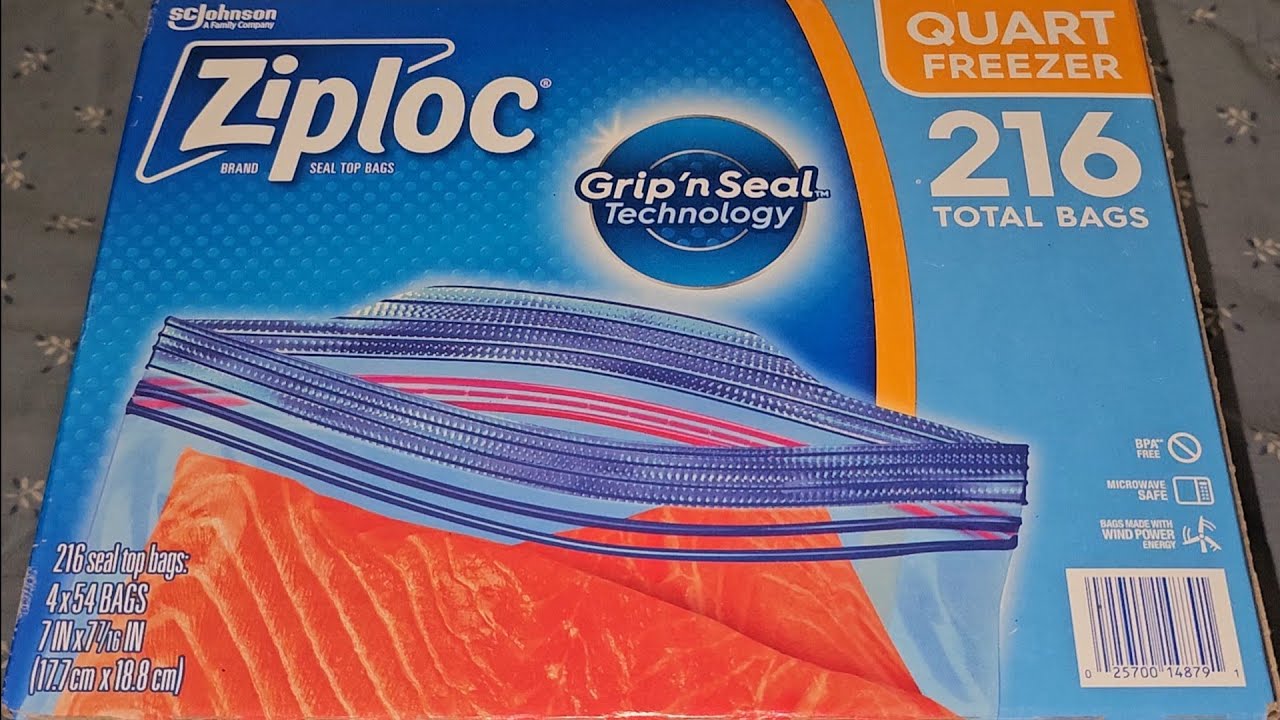 Ziploc Gallon Food Storage Freezer Bags, Grip 'n Seal Technology for Easier  Grip, Open, and Close,