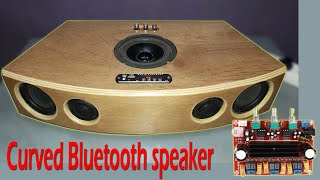 DIY Bluetooth speaker | How to make a curved Bluetooth speaker