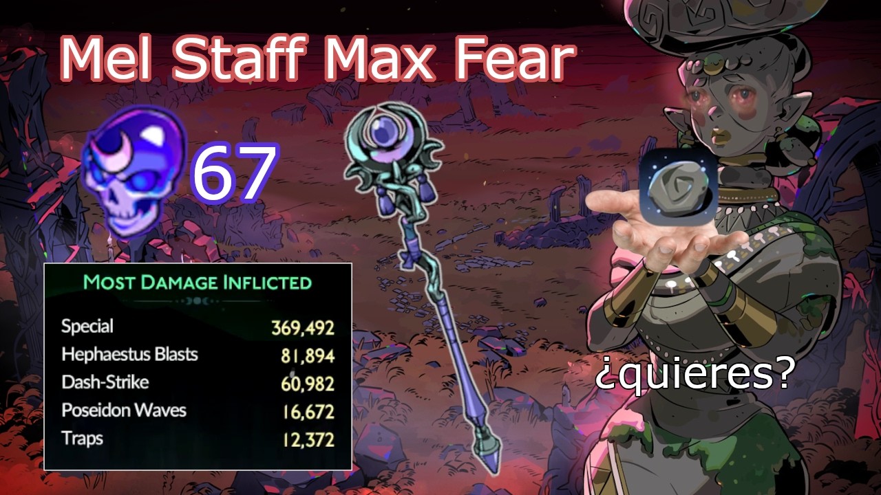 MAX FEAR underworld with mel staff! - hades 2