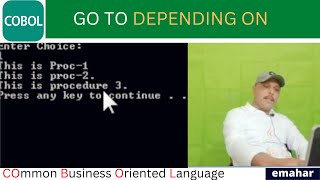 GO TO Depending ON | COBOL