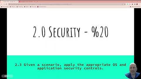 Cloud+ 2.3 Given a scenario, apply the appropriate OS and application security controls.