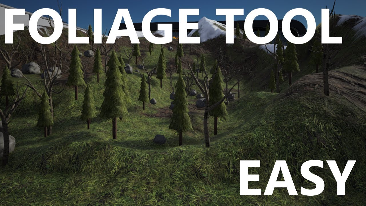 Tutorial - How To Use The Foliage Tool In Unreal Engine 4.28 - YouTube