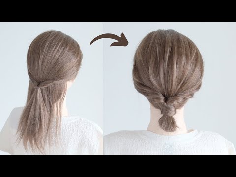 [簡単ヘアアレンジ]ヘアピンを使わずに作れる上品なヘアアレンジ / Easy  and Elegant Hairstyle