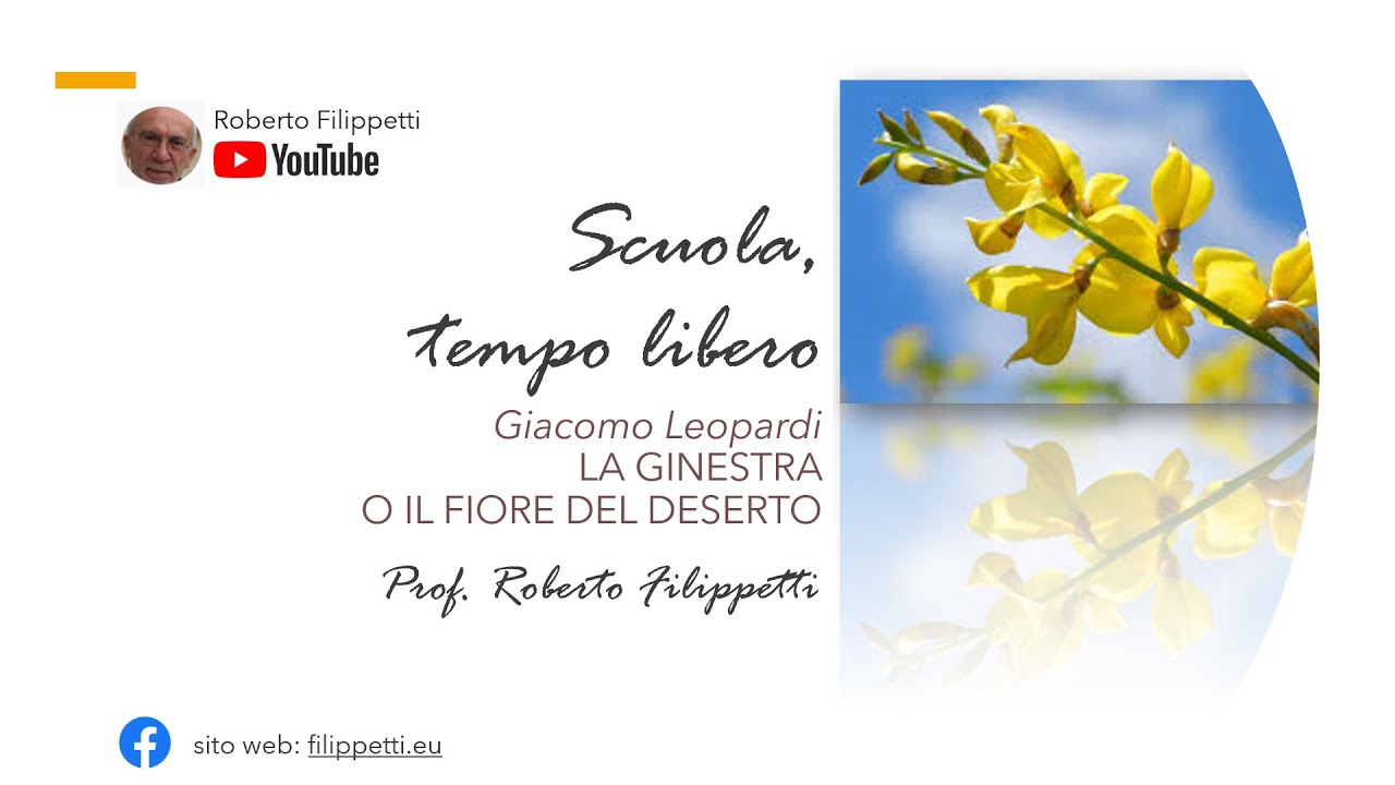 "La ginestra o il fiore del deserto" di G. Leopardi - A cura del prof
