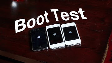 iPhone 5 Boot test vs iPhone 4 and iPhone 4S