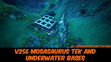 Ark Update 256 Mosasaur Tek Saddle AND Underwater Bases! Ft. Leedsichthys Raft Attack!