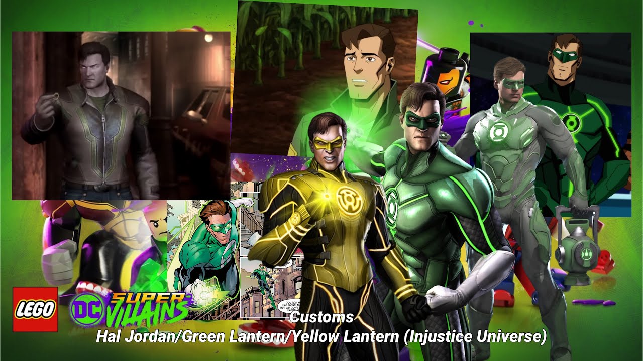 (FOR KIDS) LEGO DC Super Villains customs- Hal Jordan/Green Lantern (Injustice Universe)
