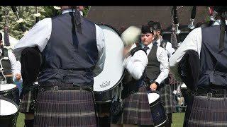 Police Scotland Pipe Band at the 2024 UK Pipe Band Championships at Bangor