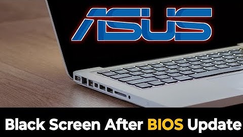 How to Solve ASUS Notebook Black Screen after BIOS Update || ASUS Black Screen After BIOS Update