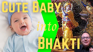 Cute Baby Meditation Into Bhakti Yoga