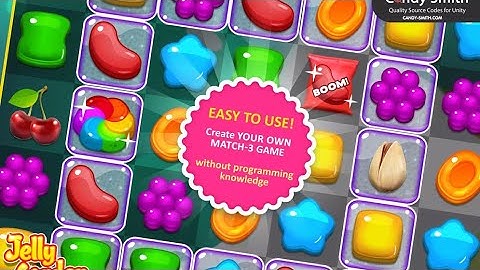 candy crush unity source code - unity project - unity game
