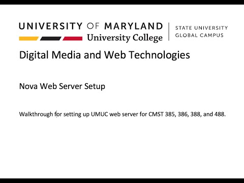 UMUC Web Server Setup Part 1 - Nova and Permissions