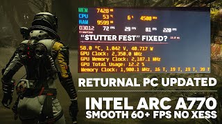 Returnal uses ray tracing, and runs at 60fps