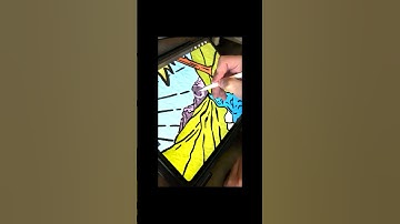 Drawing a Mountain Waterfall in Procreate | iPad Pro 13 M4 Timelapse #art #procreate #ipad