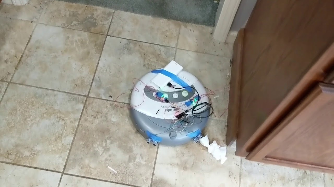 turn your roomba into a smart roomba with ultrasound sensors YouTube