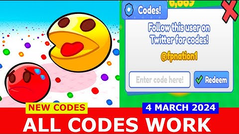 *NEW CODES* Ball Eating Simulator ROBLOX | ALL CODES | MARCH 4, 2024