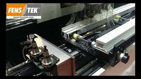 Fenstek window CNC drilling & milling machining center CMC3500  processing aluminum profile