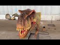 Customization Animatronic T-rex Head for Brazilian Client's Dino Show