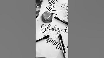 Request from Shahzod! Hand Brush Lettering- Modern Calligraphy Writing Art