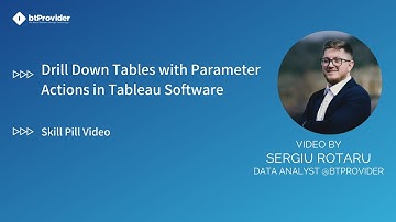 How to create Drill Down Tables with Parameter Actions in #TableauSoftware (EN)