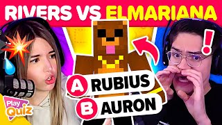 ElMariana Vs Rivers_GG 🔔👀 - Reto Skin Minecraft 👾 | Versus Jugando PlayQuiz Trivia