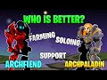 =AQW= ArchPaladin vs ArchFiend - The Ultimate Arch-Class? Farming, Soloing, Support