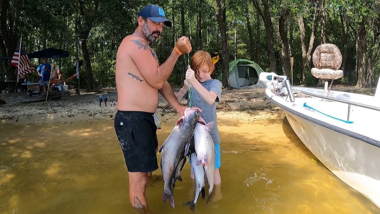 Coon Island CATFISH, Boy Scout Island, and BONNEAU BEACH canals YouTube