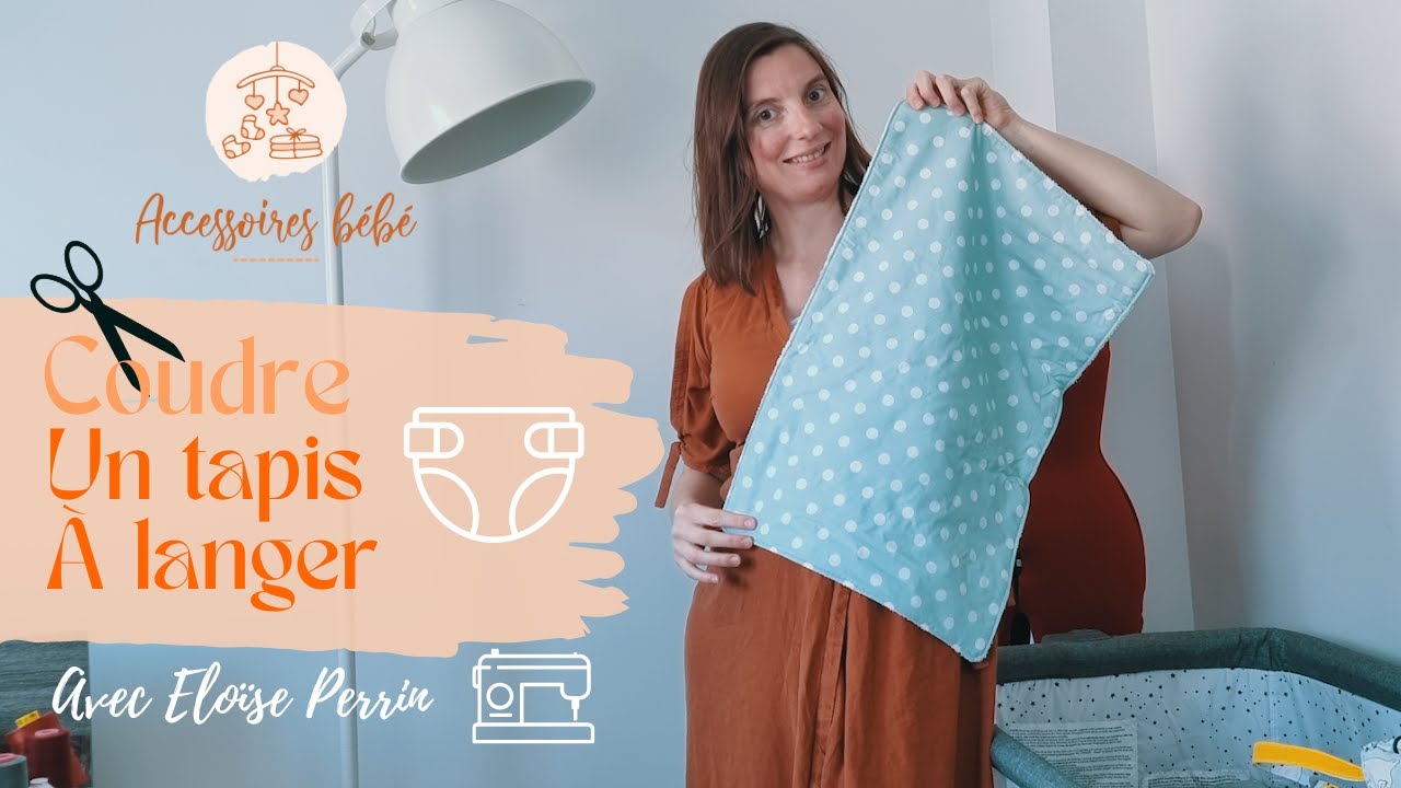 Comment coudre un TAPIS à LANGER? Accessoires bébés 👶 