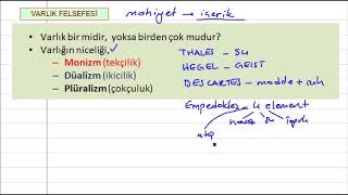 10. Sınıf Felsefe - Varlığın Niceliği 14