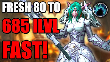 How to go from Fresh 80 to 685 ILVL FAST! Guardian Druid! Zero To Hero