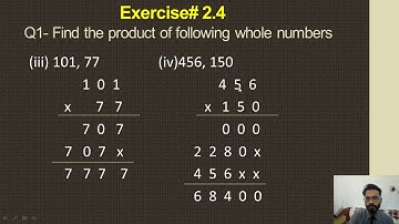 Class 6 Mathematics Chapter No. 2 Lecture No. 16 Exercise 2.4 Q 1 and 3 by Muhammad Asad