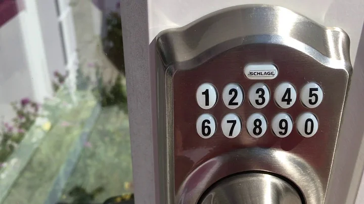 How to program your keypad deadbolt schlage lock
