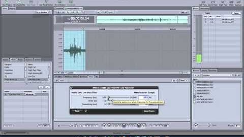 Soundtrack Pro Tutorial - Minor Filters and Effects