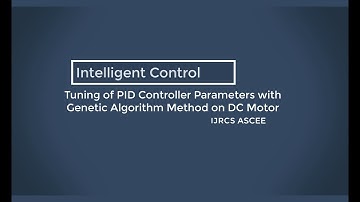 Tuning of PID Controller Parameters with Genetic Algorithm Method on DC Motor
