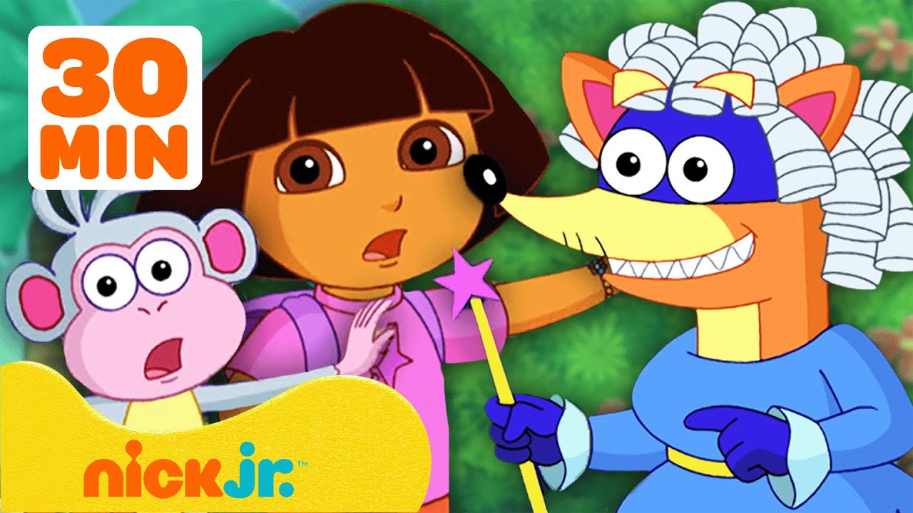 Dora poznaje świat | Godzina najsprytniejszych rabunków Rabusia! 🦊 | Nick Jr. Polska