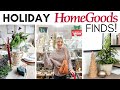 CHRISTMAS DECOR SHOPPING AT HOMEGOODS &amp; MARSHALLS || HOLIDAY DECOR IDEAS || HOMEGOODS SHOP WITH ME