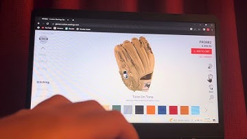 MAKING A CUSTOM RAWLINGS GLOVE