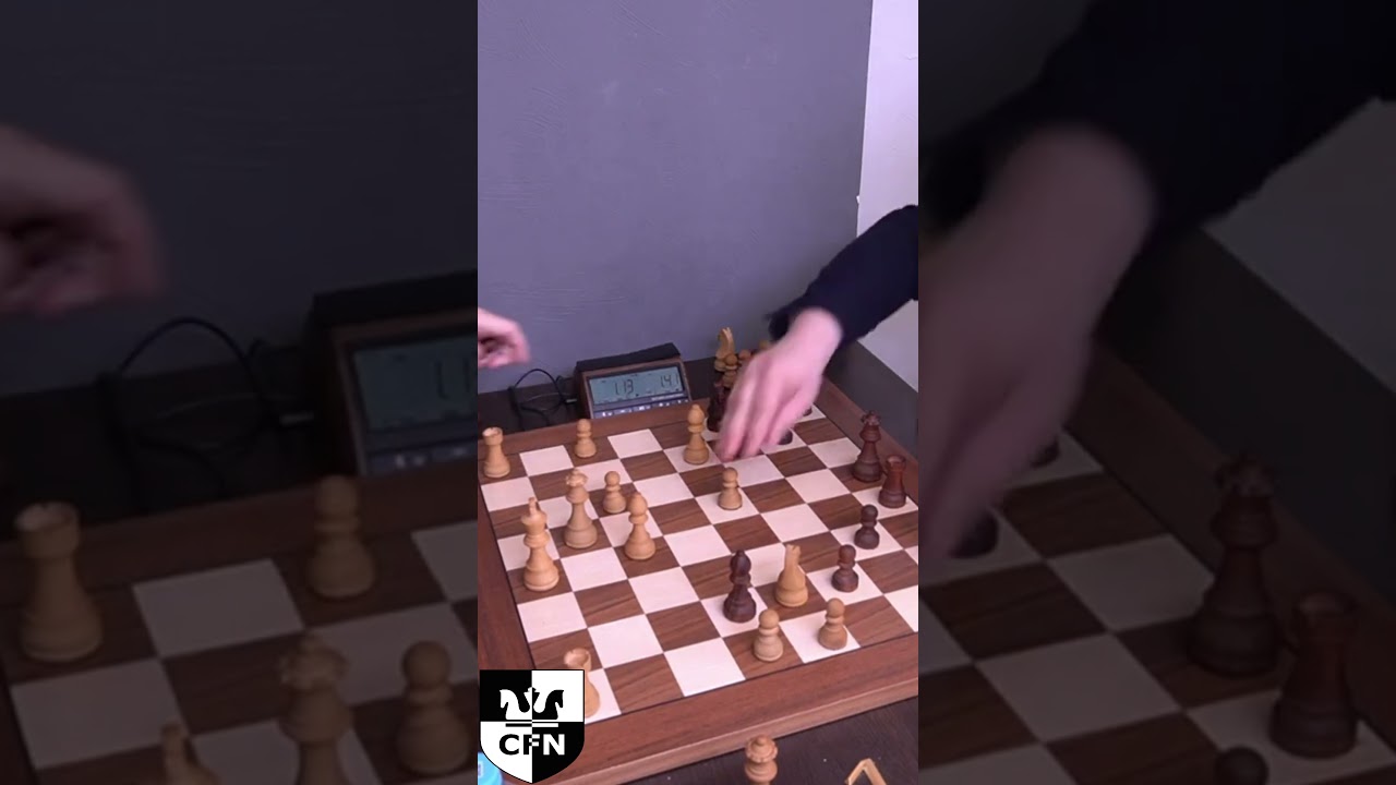 Chess tactic lesson. Intermediate move 