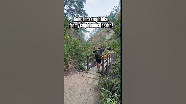 Stupid hike for my stupid mental health, to a waterfalls! #hiking #mentalhealth #wahclellafalls