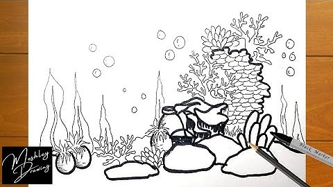 How to Draw Coral Reef Easy Step by Step