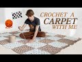 Checkered crochet carpet  beginner tutorial  henri purnell