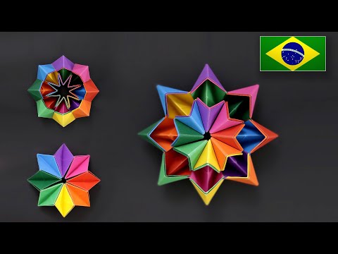 Vídeo: Como Fazer Origami Modular