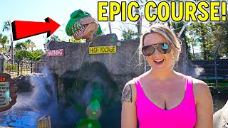 The Jurassic Golf Ice Age Course EPIC Mini Golf Match!
